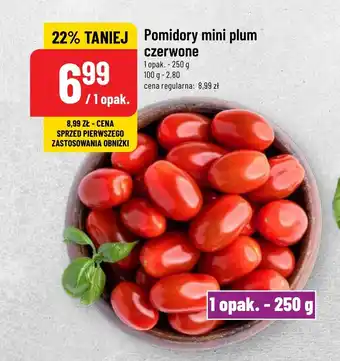 Polomarket Pomidory mini plum czerwone 250 g oferta