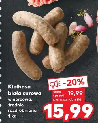 Kaufland Kiełbasa biała surowa 1 kg oferta