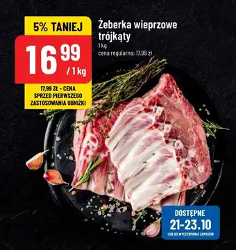 Polomarket Żeberka wieprzowe trójkąty 1 kg oferta