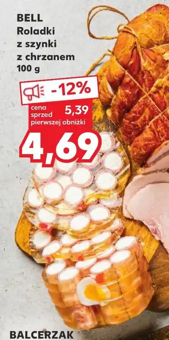 Kaufland BELL Roladki z szynki z chrzanem 100 g oferta