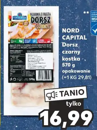 Kaufland NORD CAPITAL Dorsz czarny kostka 570 g oferta