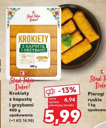 Kaufland Krokiety z kapustą i grzybami 400 g oferta