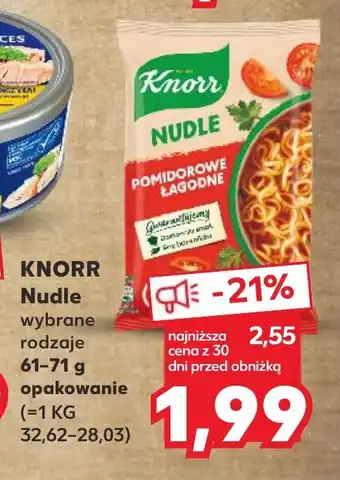 Kaufland KNORR Nudle 61-71 g oferta