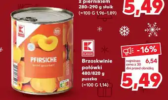 Kaufland Brzoskwinie połówki 480/820 g oferta