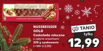 Kaufland NUSSBEISSER GOLD Czekolada mleczna 220 g oferta