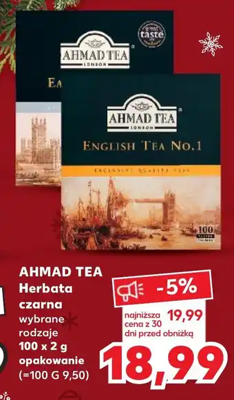 Kaufland AHMAD TEA Herbata czarna 100 x 2 g oferta