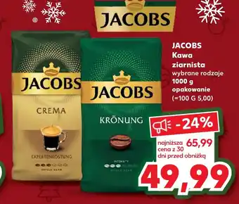 Kaufland JACOBS Kawa ziarnista 1000 g oferta