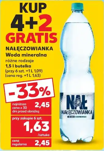 Kaufland NAŁĘCZOWIANKA Woda mineralna 1,5 I oferta