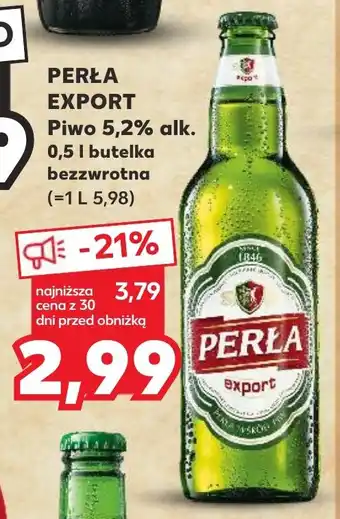Kaufland PERŁA EXPORT Piwo 0,5 l oferta