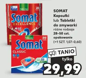 Kaufland SOMAT Kapsułki lub Tabletki do zmywarki 28-50 szt. oferta
