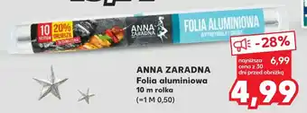 Kaufland ANNA ZARADNA Folia aluminiowa 10 m oferta