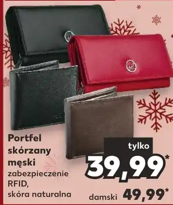 Kaufland Portfel skórzany męski oferta