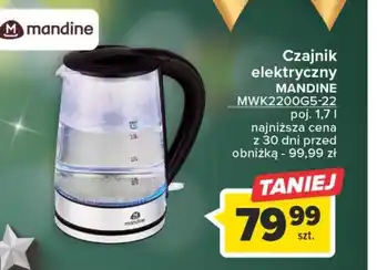 Carrefour Czajnik elektryczny mandine oferta