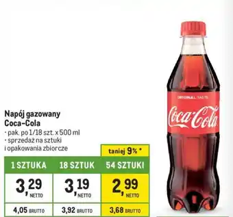 Makro Napój gazowany Coca Cola 500ml oferta