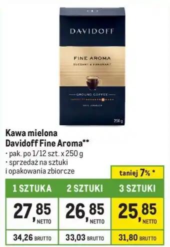Makro Kawa mielona Davidoff Fine Aroma 250g oferta
