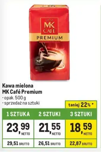 Makro Kawa mielona MK Café Premium 500g oferta