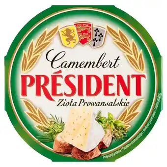 Topaz Président ser camembert zioła prowansalskie 120 g oferta