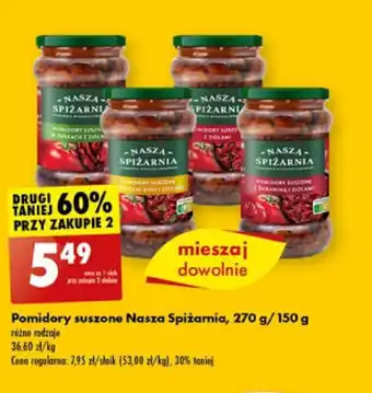 Biedronka Pomidory suszone Nasza Spiżarnia, 270 g/150g oferta