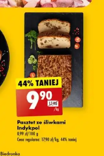 Biedronka Pasztet ze śliwkami Indykpol 1kg oferta