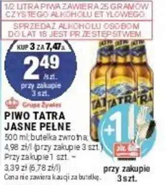 Stokrotka PIWO TATRA JASNE PEŁNE 500 ml oferta