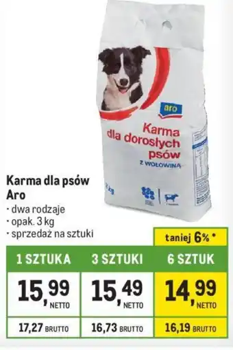 Makro Karma dla psów Aro 3kg oferta