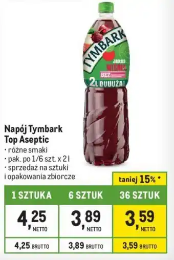 Makro Napój Tymbark Top Aseptic 2l oferta
