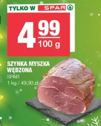 Spar SZYNKA MYSZKA WĘDZONA SPAR 100g oferta