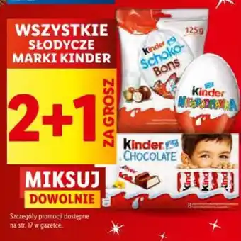 WSZYSTKIE SŁODYCZE MARKI KINDER