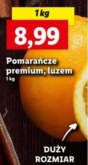 Lidl Pomarańcze premium 1 kg oferta