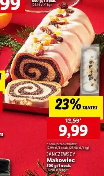 Lidl JANCZEWSCY Makowiec 500g oferta