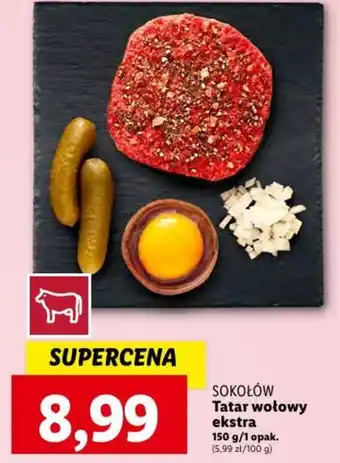 Lidl SOKOŁÓW Tatar wołowy ekstra 150 g oferta