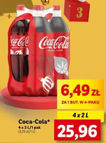 Lidl Coca Cola 4 x 2 L oferta