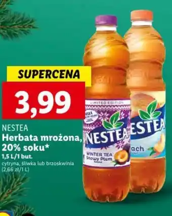 Lidl NESTEA Herbata mrożona 20% soku 1,5l oferta