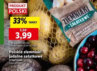 Lidl Polskie ziemniaki jadalne sałatkowe 1,5 kg/1 opak. oferta