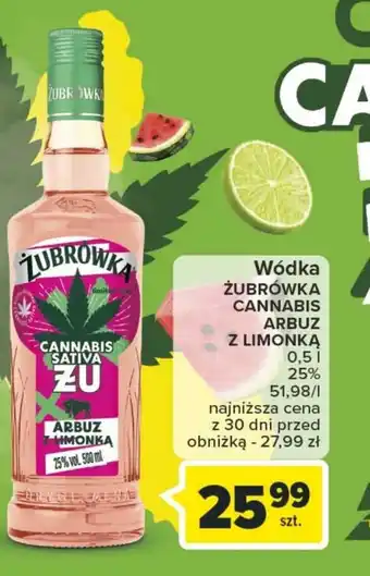Carrefour Wódka smakowa żubrówka oferta