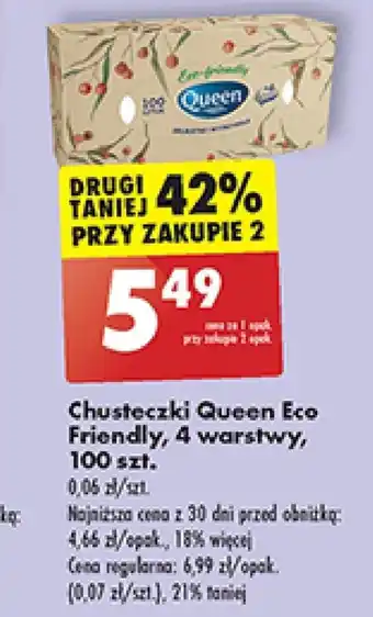 Biedronka Chusteczki queen oferta