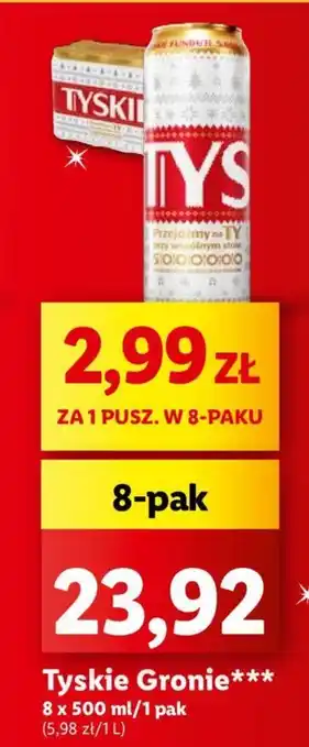 Lidl Tyskie Gronie 8 x 500 ml oferta