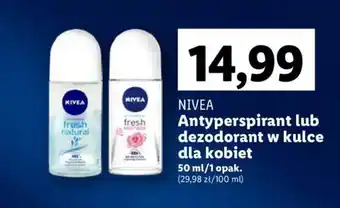 Lidl Antyperspirant lub dezodorant w kulce dla kobiet 50 ml oferta
