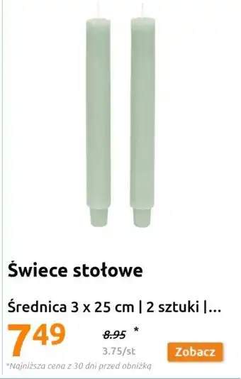 Action Świece stołowe oferta
