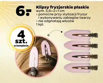 Klipsy fryzjerskie płaskie