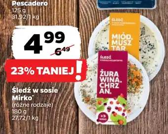 Netto Śledź w sosie mirko oferta