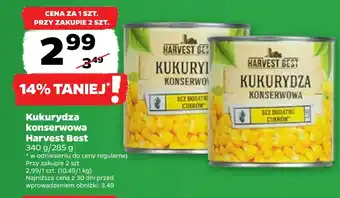 Netto Kukurydza konserwowa harvest best oferta