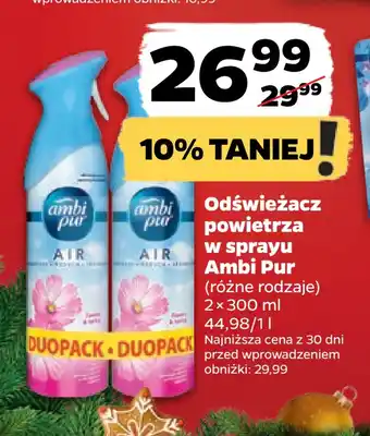 Netto Odświeżacz powietrza w sprayu ambi pur oferta