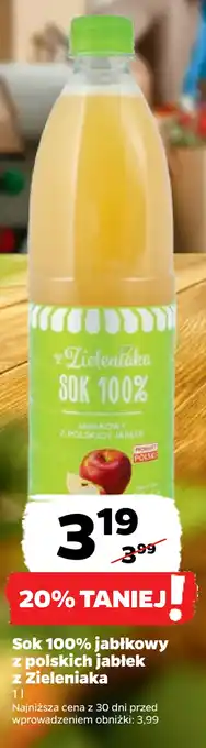 Netto Sok 100% jabłkowy z polskich jabłek z zieleniaka oferta