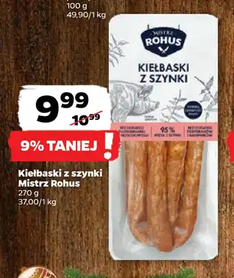 Netto Kiełbaski z szynki mistrz rohus oferta