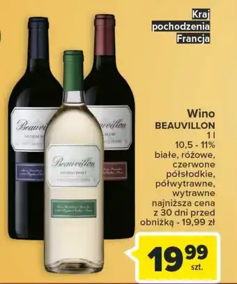 Carrefour Wino beauvillon oferta