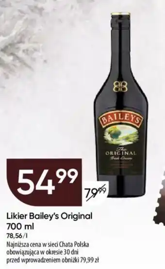 Chata Polska Likier Bailey's Original 700 ml oferta