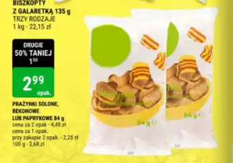 bi1 PRAŻYNKI SOLONE, BEKONOWE LUB PAPRYKOWE 84 g oferta
