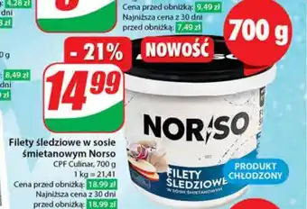 Dino Filety śledziowe w sosie śmietanowym Norso 700g oferta