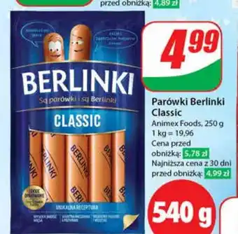 Dino Parówki Berlinki Classic 250 g oferta